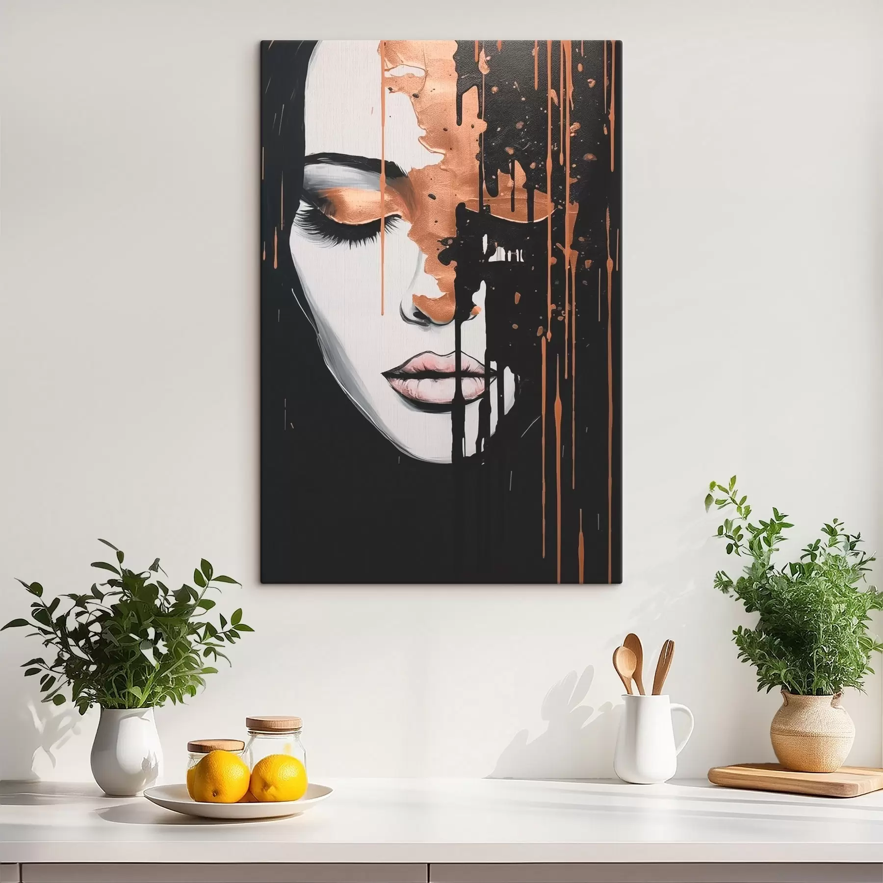 fotótapéta Absztrakt portré egy lányról s46803