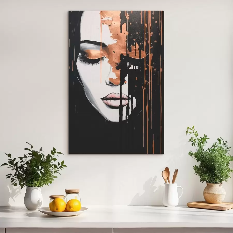 fotótapéta Absztrakt portré egy lányról s46803