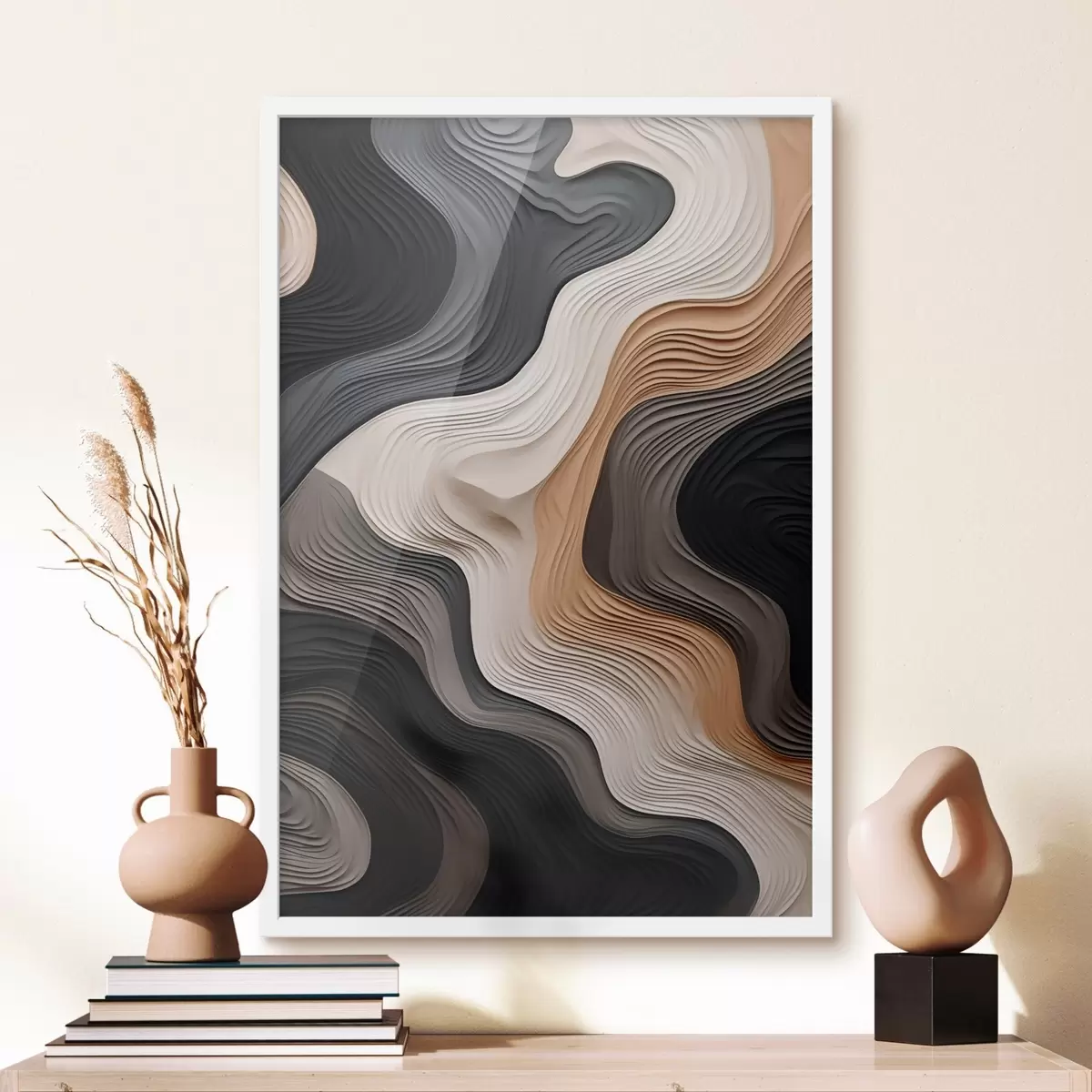 Plakát a sziklán Absztrakció f46817