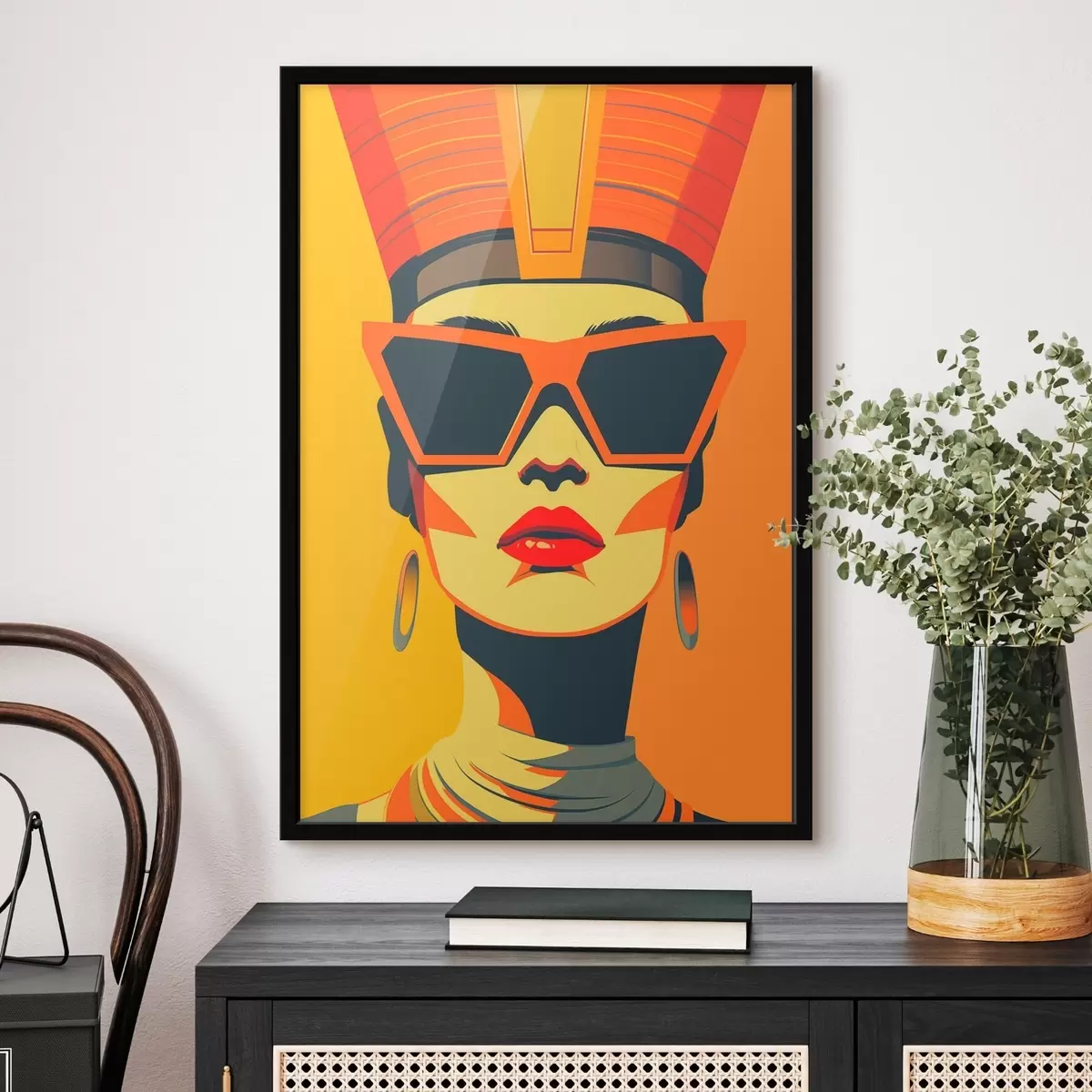 Plakát a sziklán Pop art portré f46819