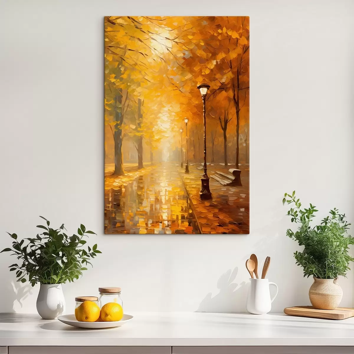 fotótapéta Sétány egy őszi parkban s46778