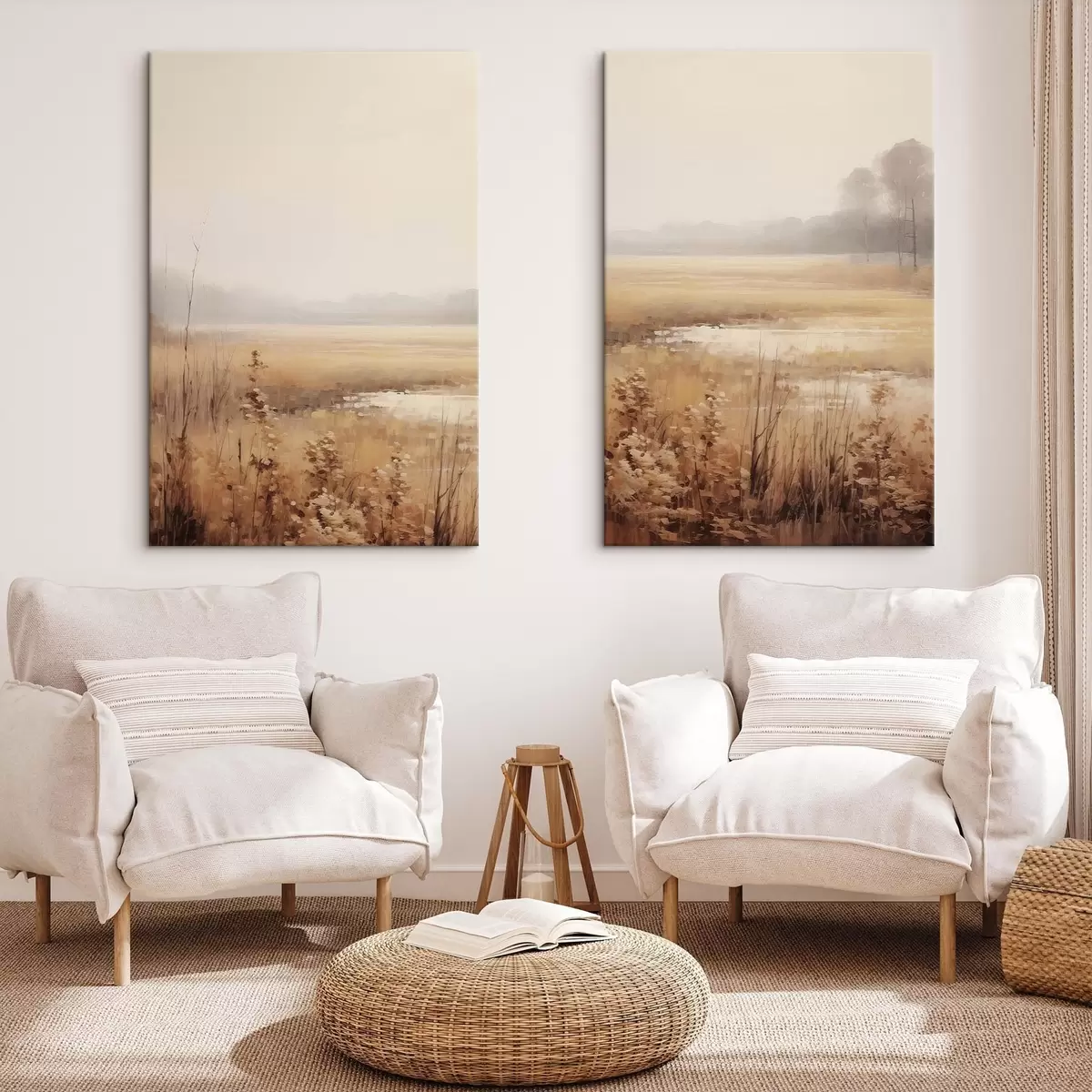 fotótapéta Szárított virágok egy mezőn m01053