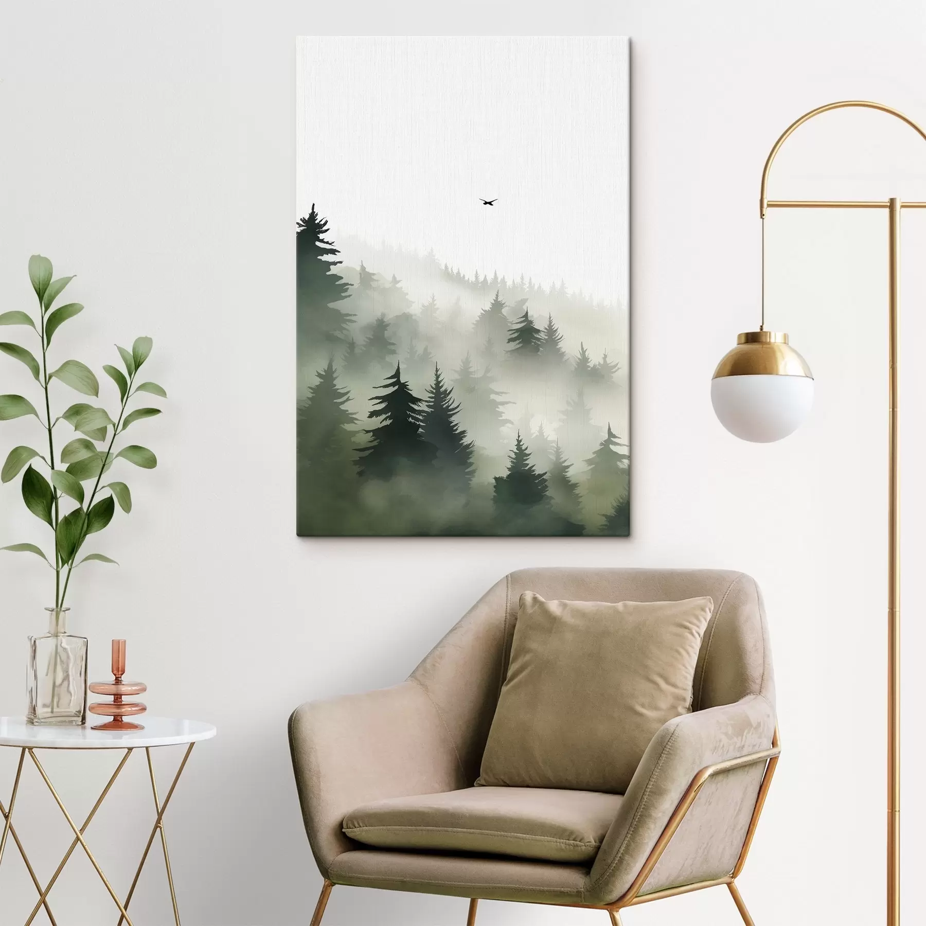 fotótapéta Ködös erdő s46875