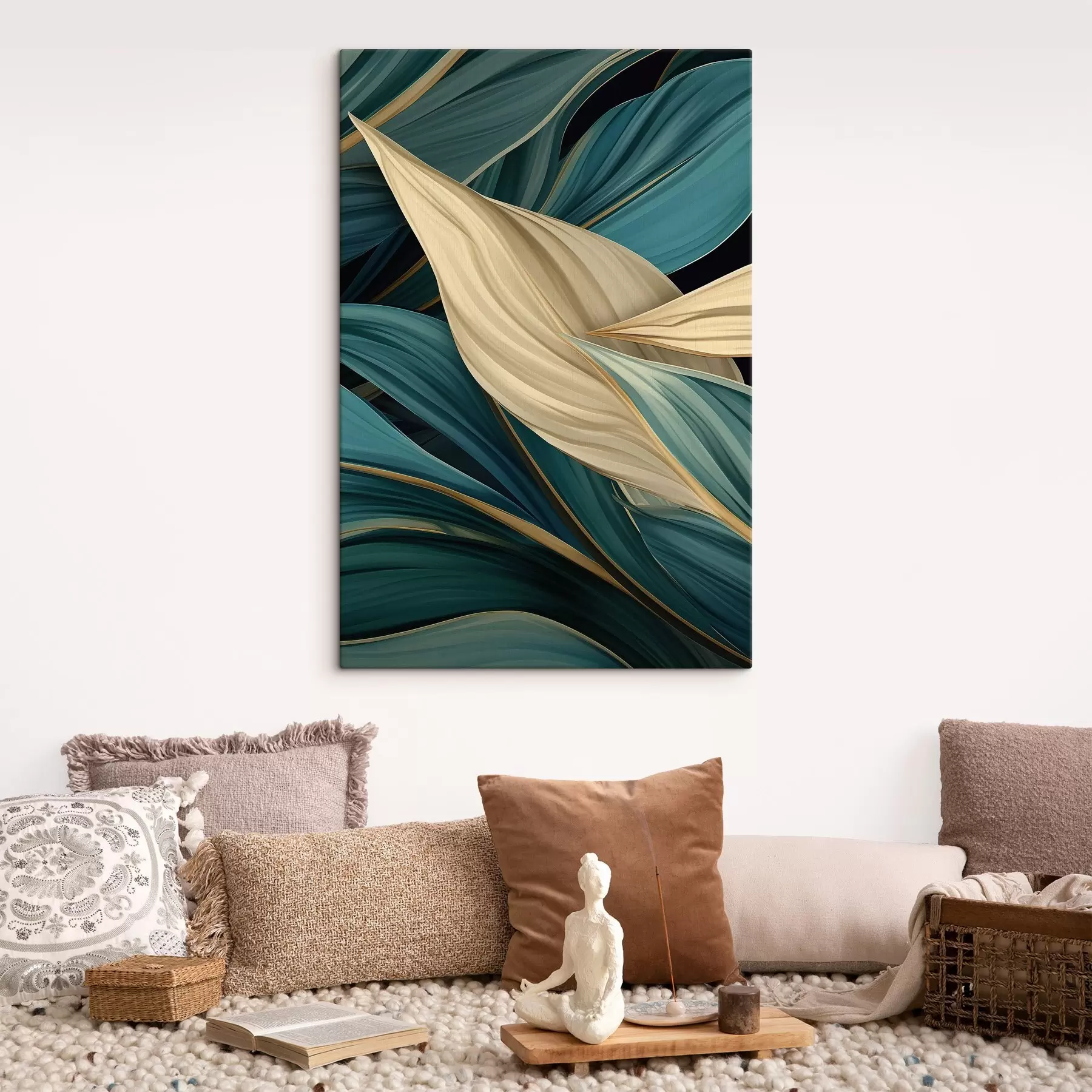 fotótapéta Nagy absztrakt levelek s46880