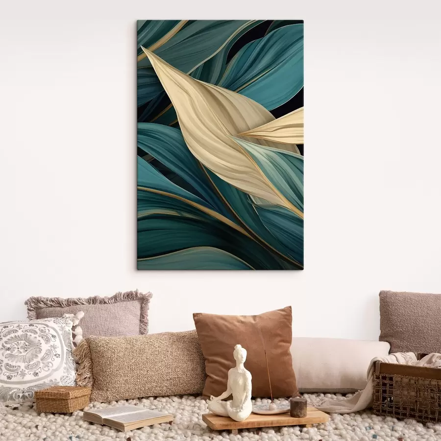 fotótapéta Nagy absztrakt levelek s46880