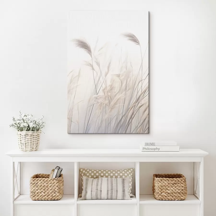 fotótapéta Finom növények világos háttér előtt s46884