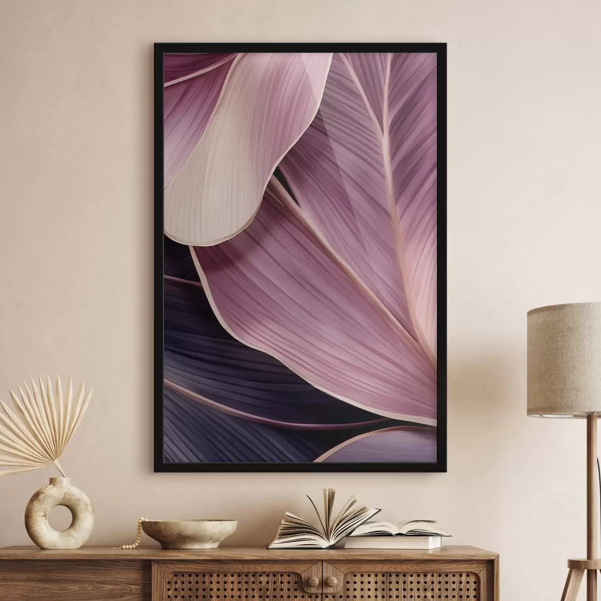 Plakát a sziklán Absztrakt levelek f46871