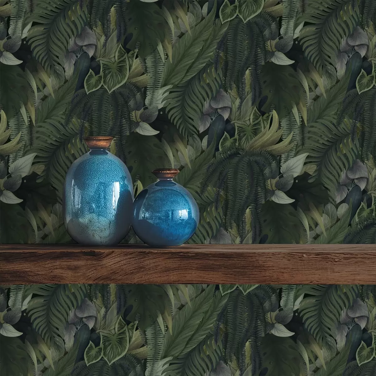 Háttérkép Sűrű trópusi lombozat mélyzöld bozótokban a00943