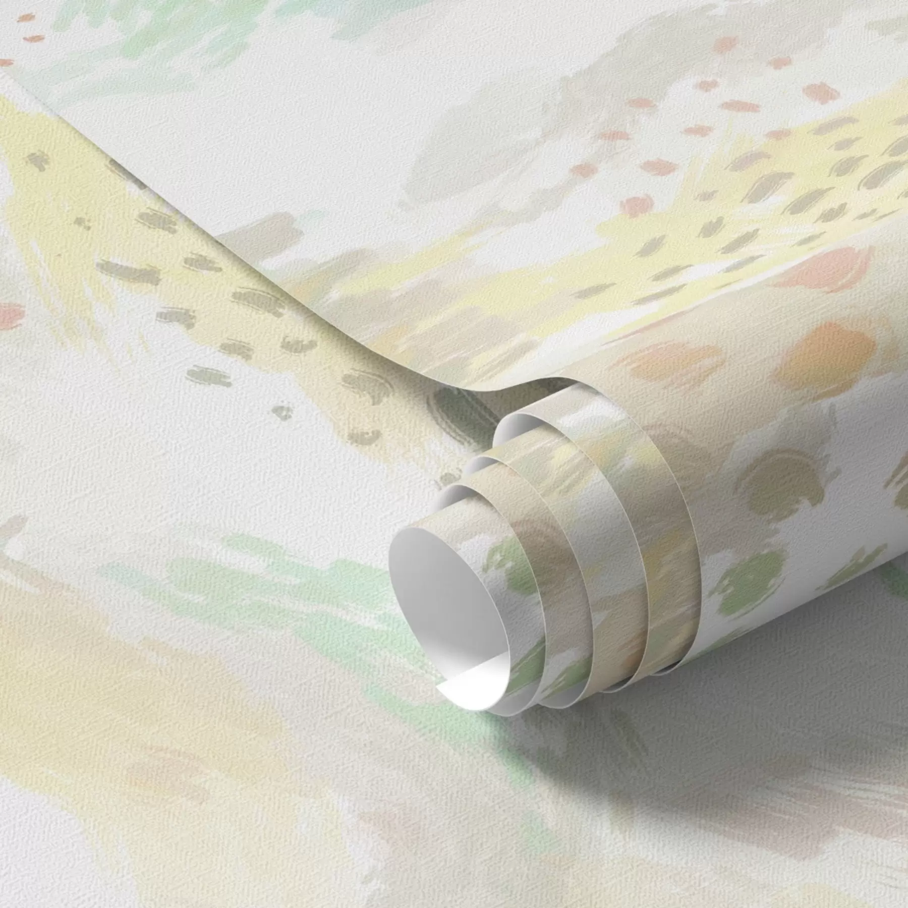 fotószőnyeg Világos pasztell ecsetvonások szinte fehér háttérrel a00999