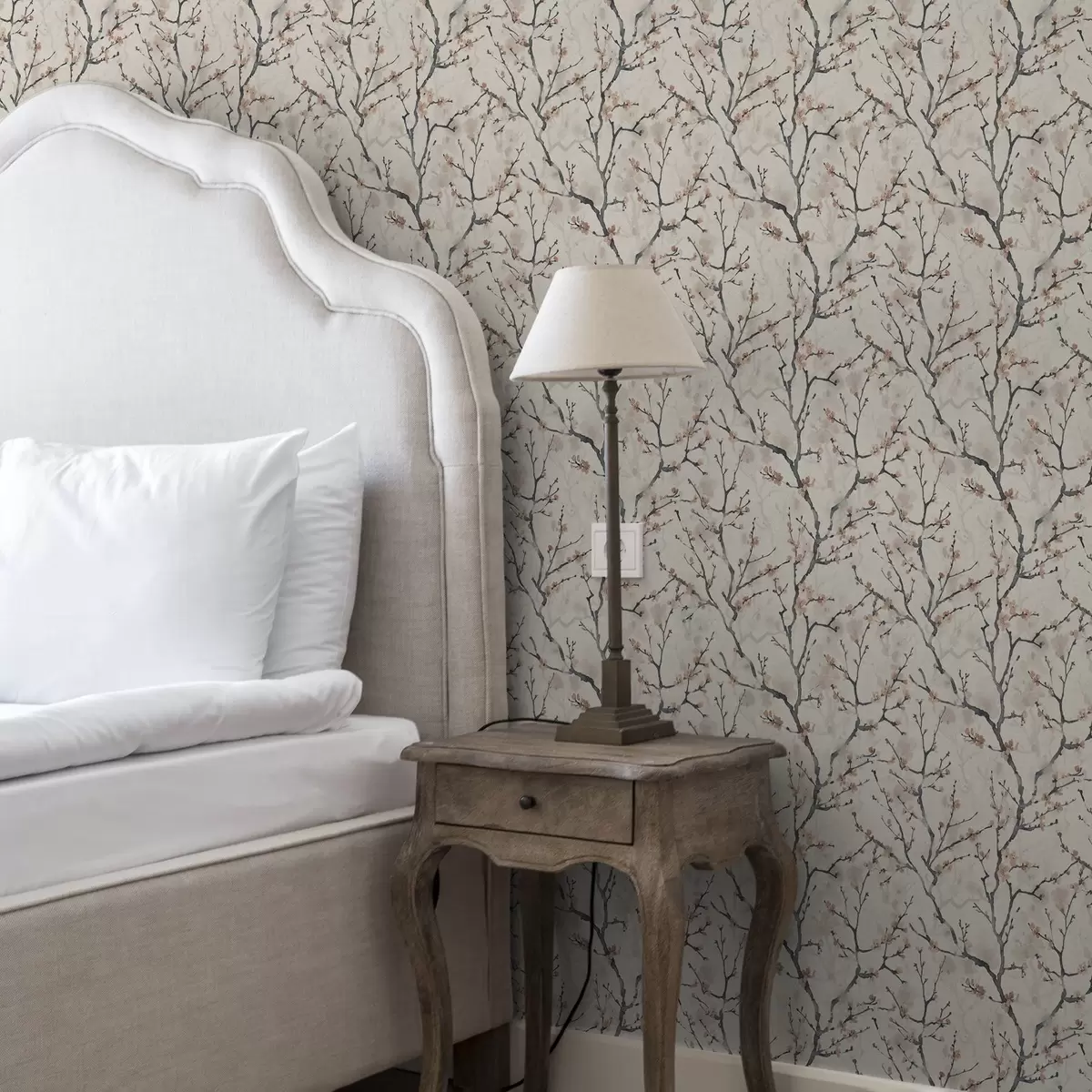 Háttérkép Akvarell sakura ágak világos háttér előtt a01033