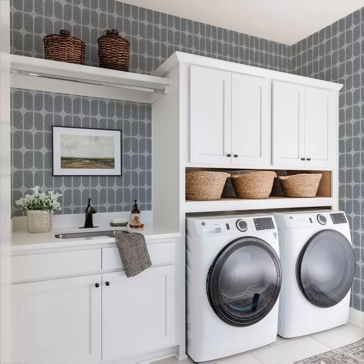 Háttérkép Szürke mozaik téglalap alakú ívekkel és puha textúrával a01068