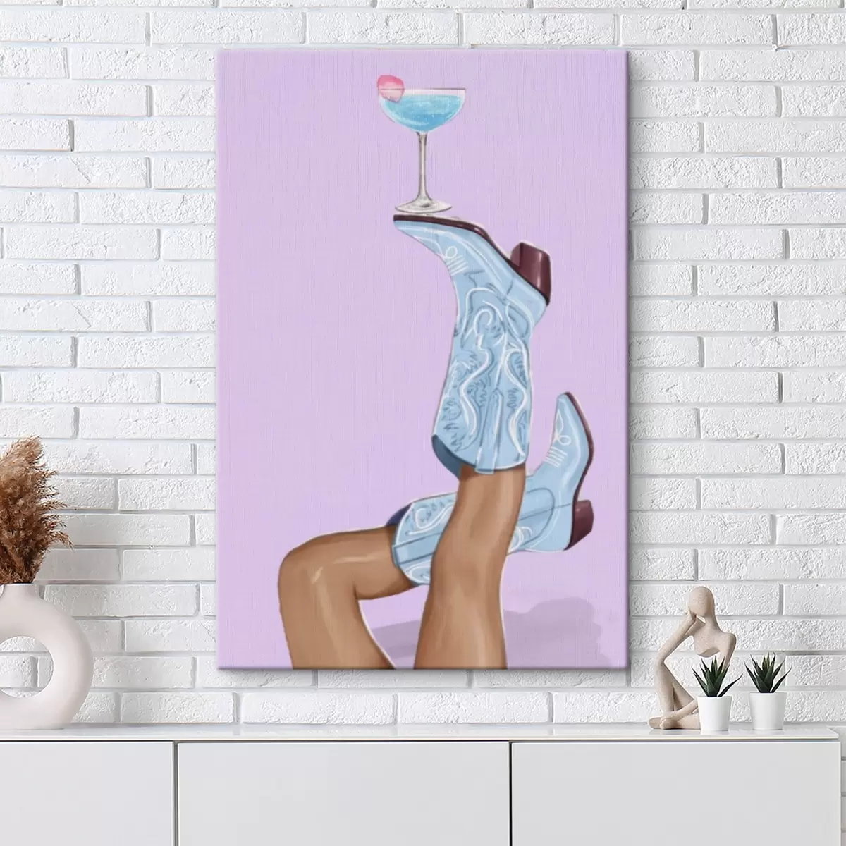 fotótapéta Kék csizma üveggel s46845