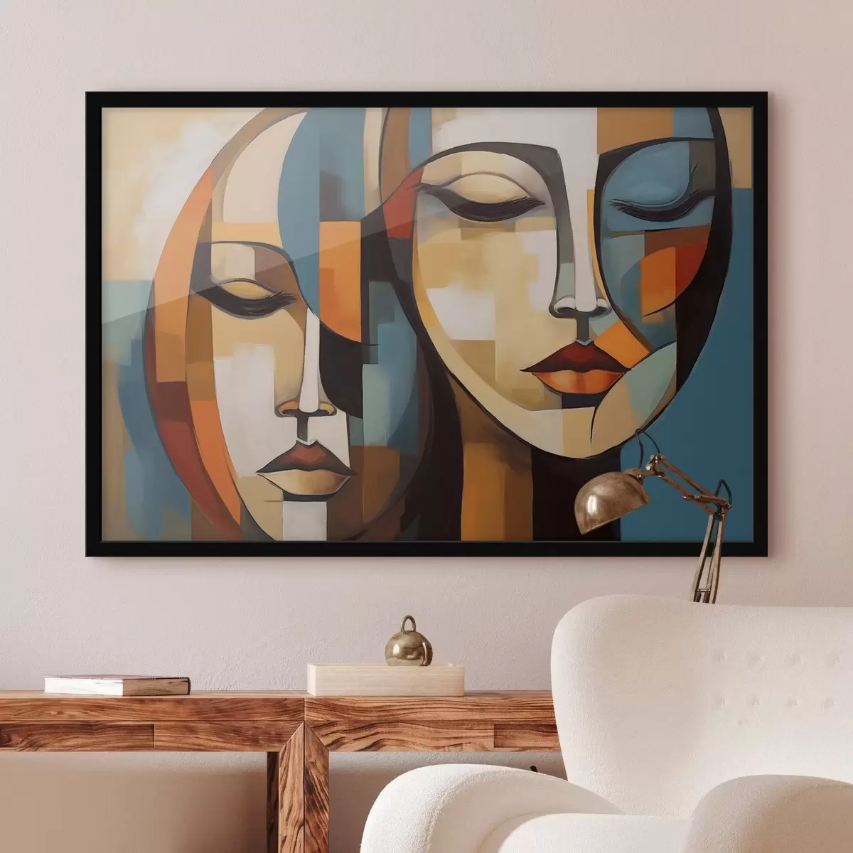 Plakát a sziklán Absztrakt portré f46869