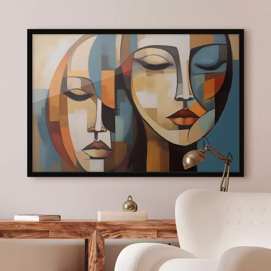 fotószőnyeg Absztrakt portré f46869