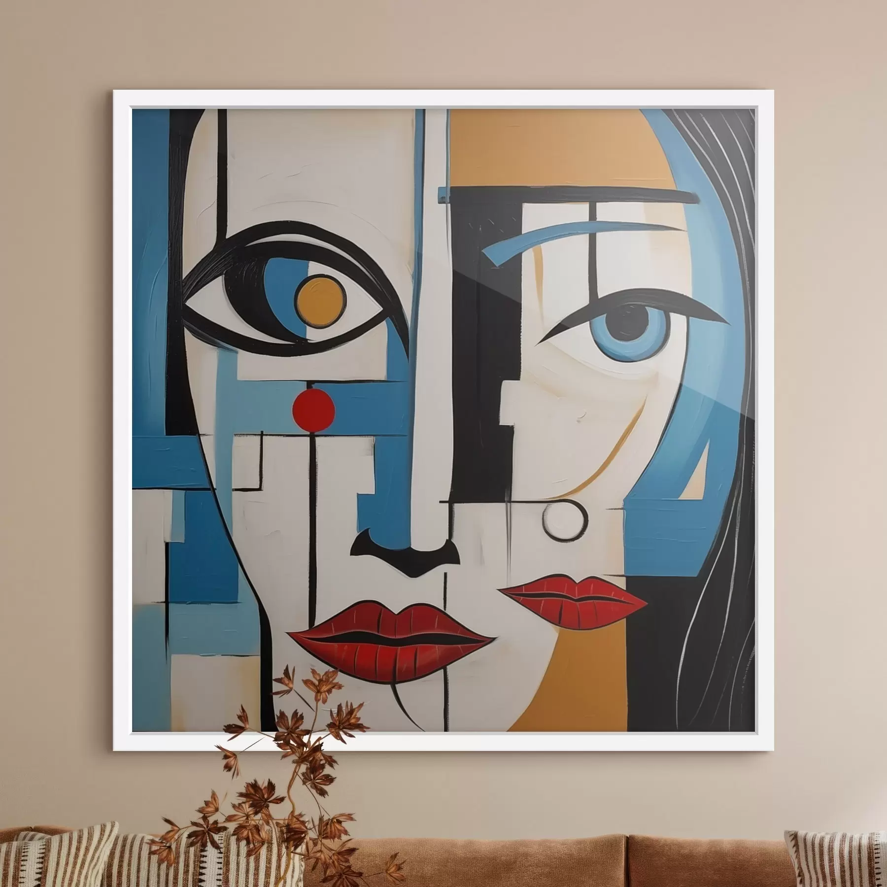 fotószőnyeg Absztrakt portré f46870