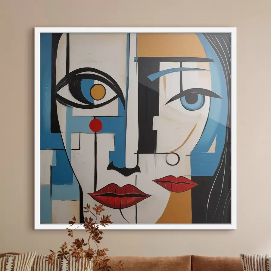 fotószőnyeg Absztrakt portré f46870