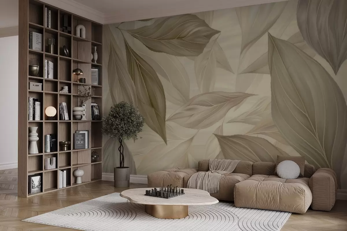 fotószőnyeg Absztrakt, finom levelek w04969