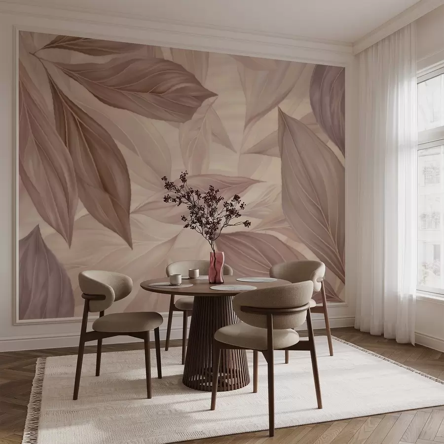 fotószőnyeg Absztrakt, finom levelek w04969v1