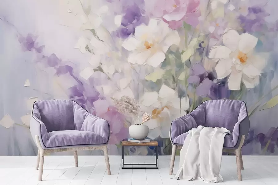 fotószőnyeg Absztrakt virágcsokor w09597