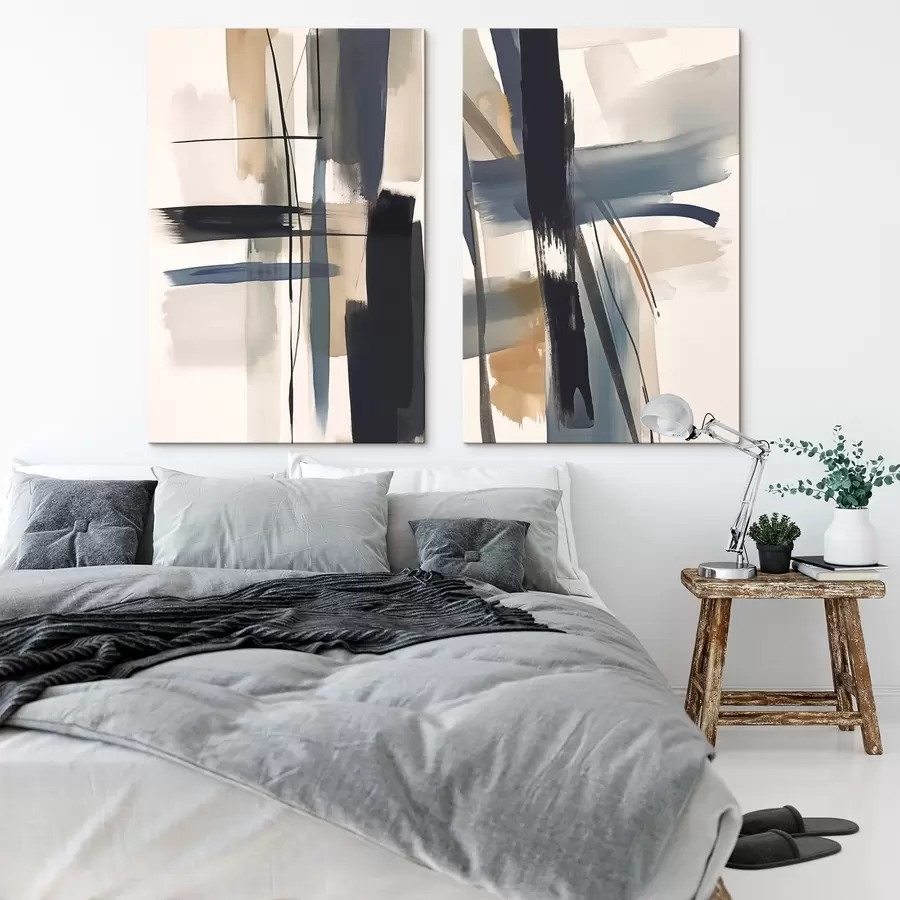 fotótapéta Absztrakt ecsetvonás-utánzás m01076