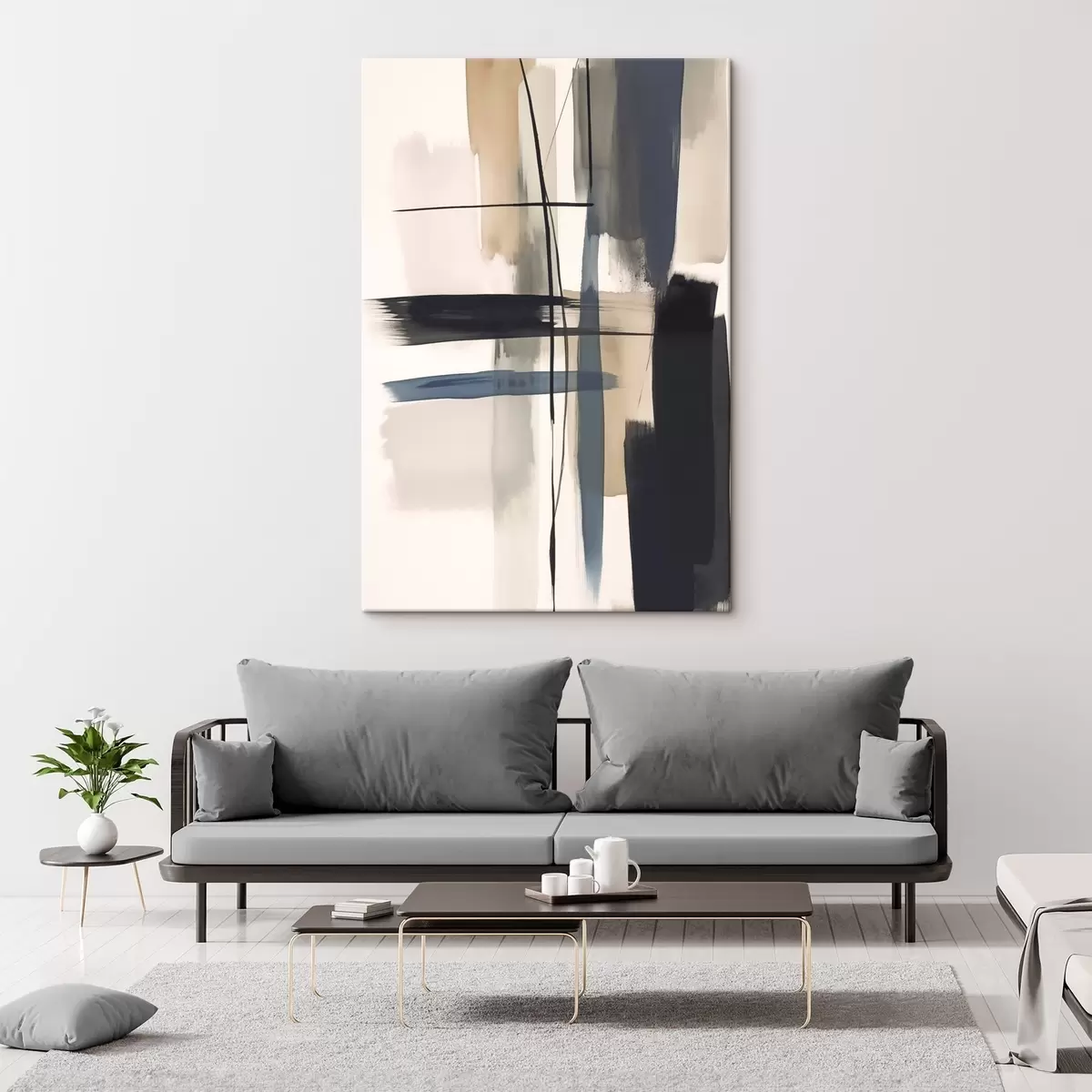 fotótapéta Absztrakt ecsetvonás-utánzás s46907