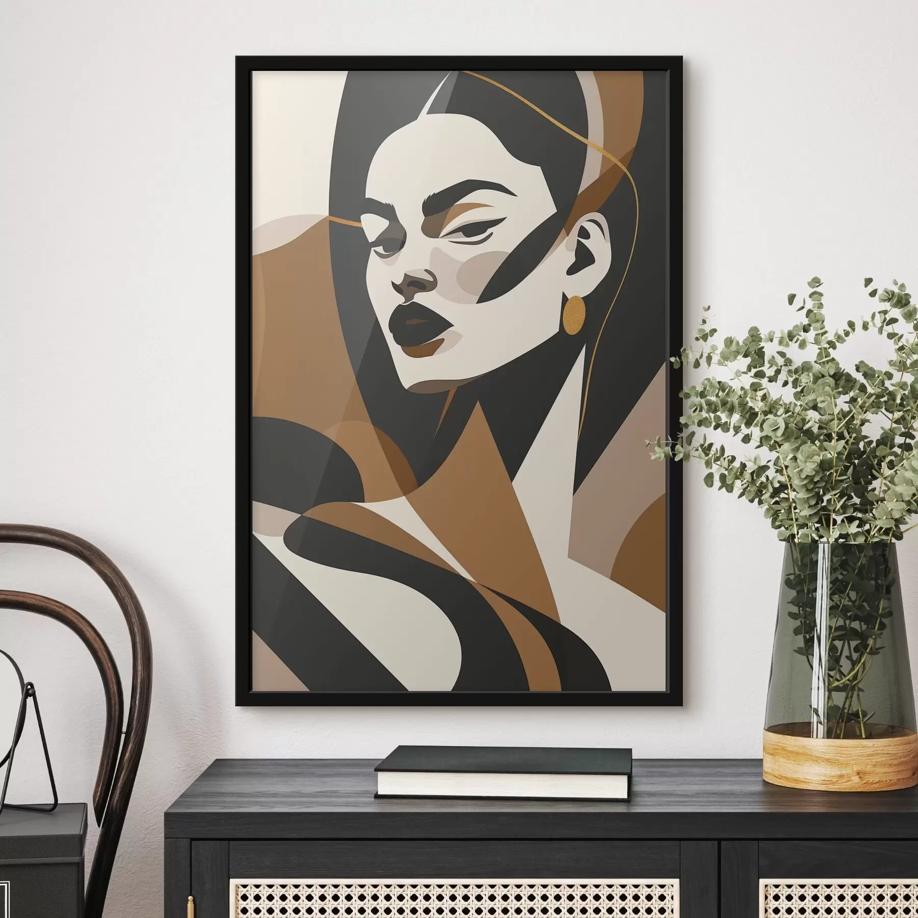 fotószőnyeg Női absztrakt portré f46905