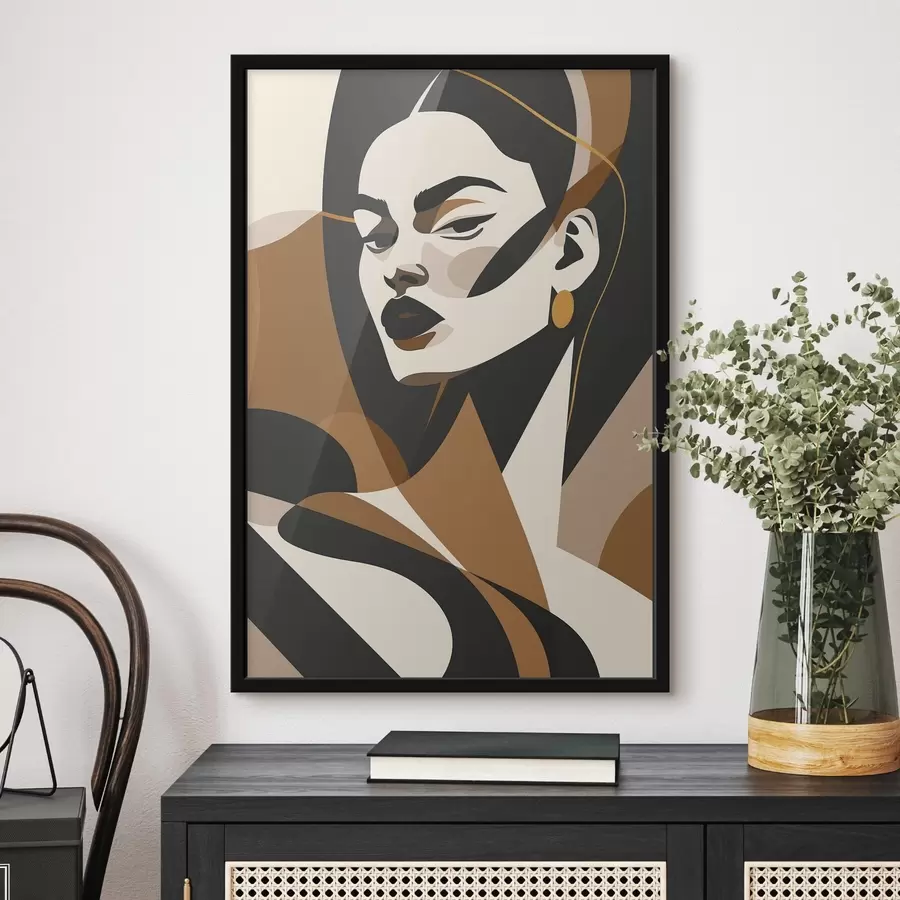 fotószőnyeg Női absztrakt portré f46905