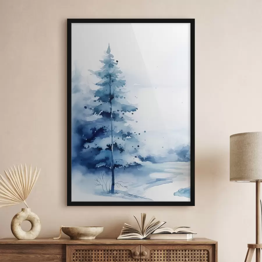 fotószőnyeg Fenyőfa az erdőben f46966