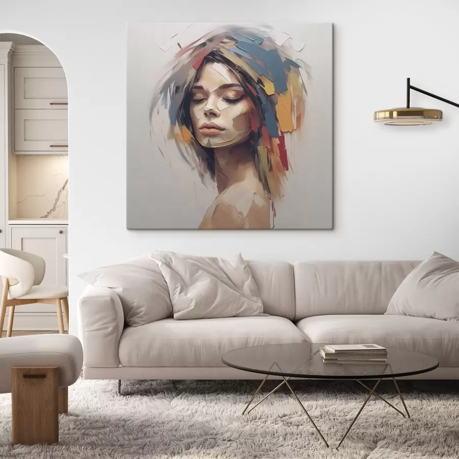 fotótapéta Női absztrakt portré s46917