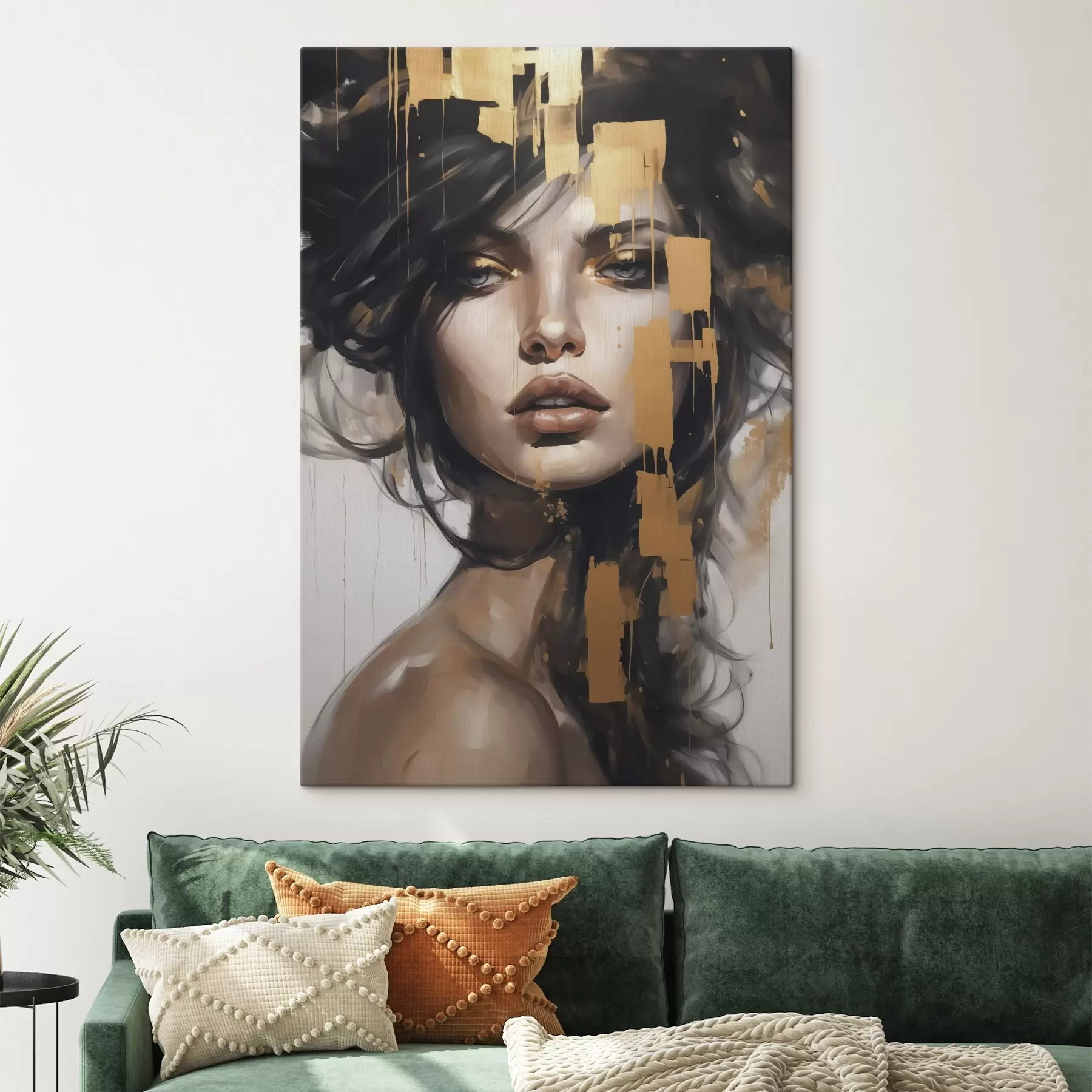 fotótapéta Absztrakt portré egy lányról s46919