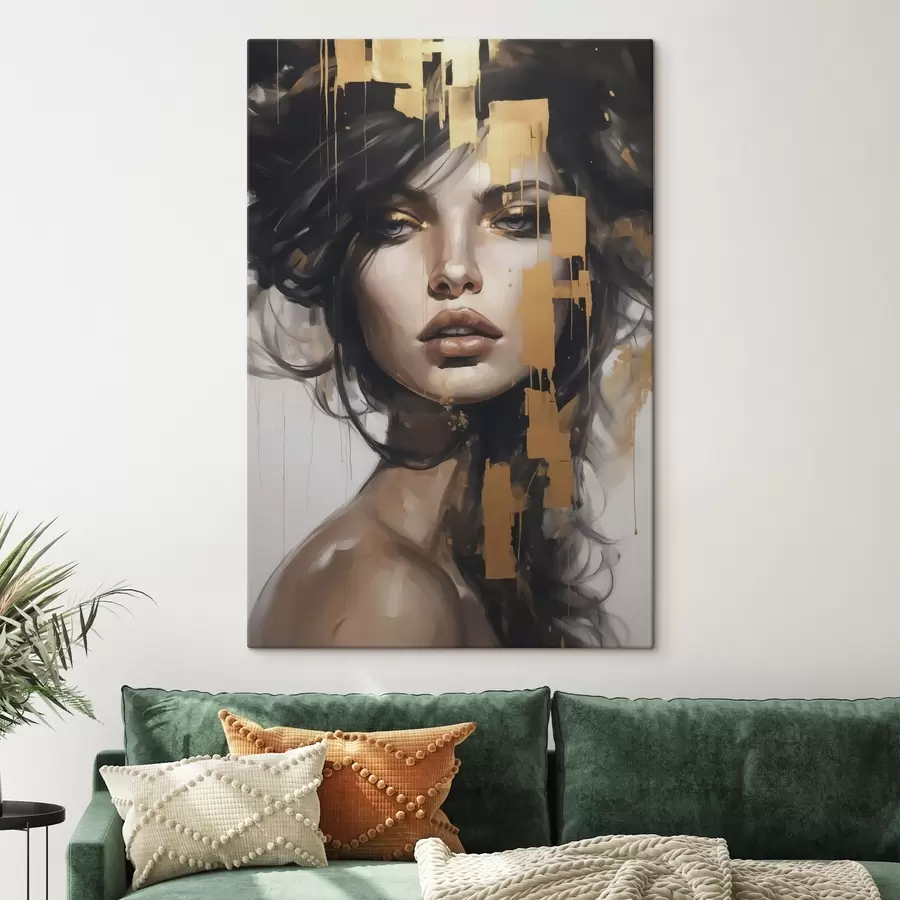 fotótapéta Absztrakt portré egy lányról s46919