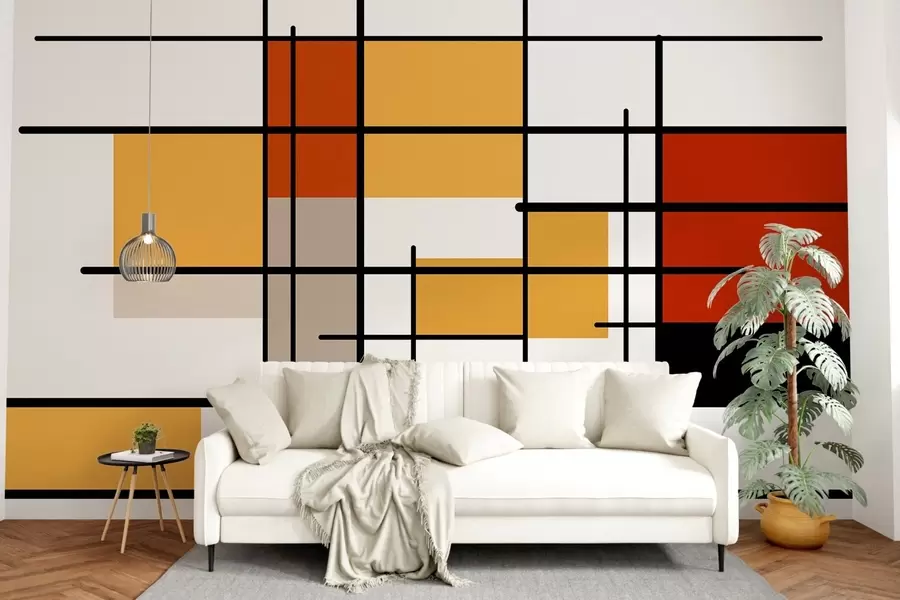 fotószőnyeg Világos geometria w05008