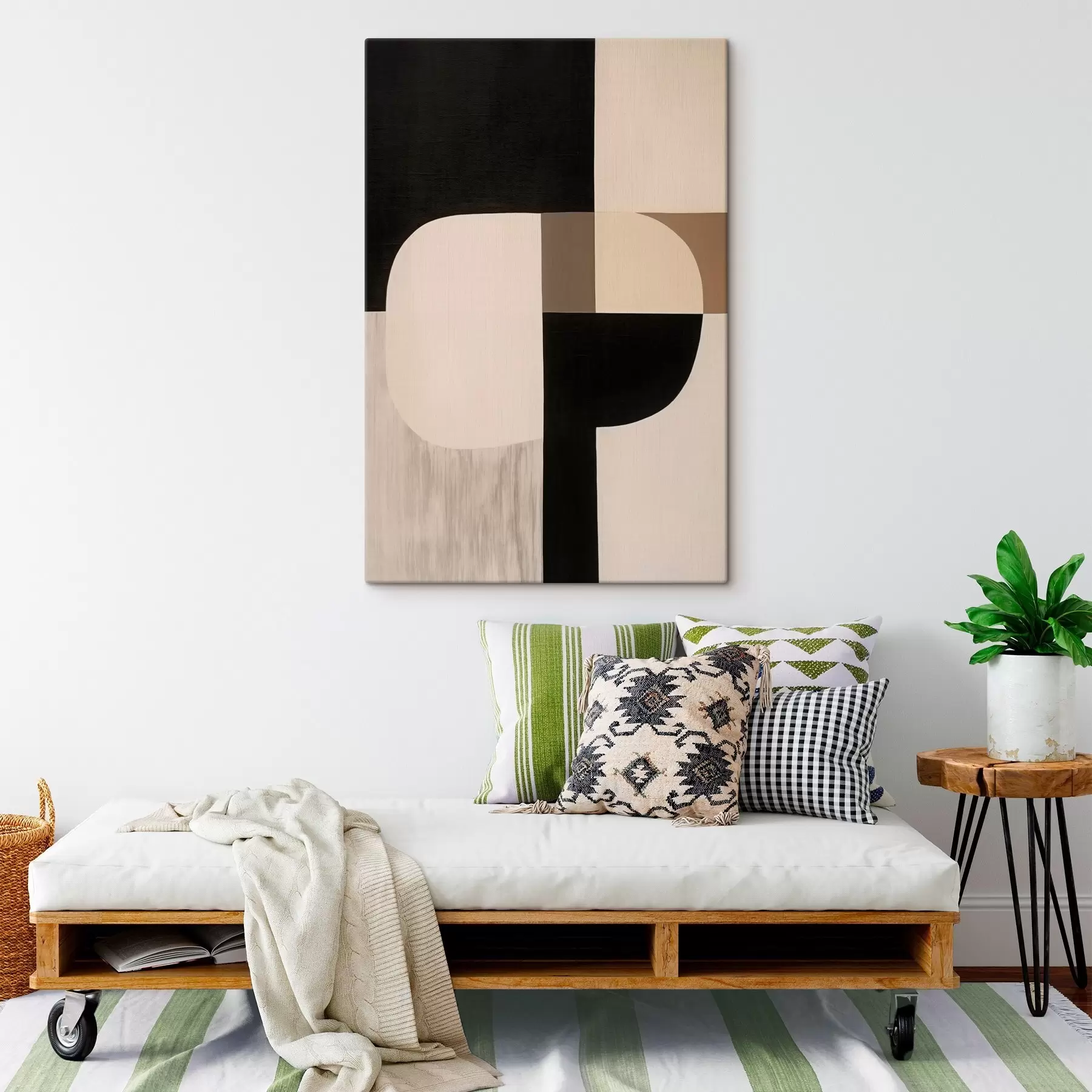 fotótapéta Monokróm geometrikus absztrakció s46993