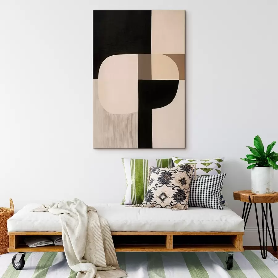 fotótapéta Monokróm geometrikus absztrakció s46993