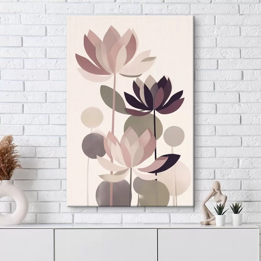 fotótapéta Absztrakt lótuszvirágok s46998