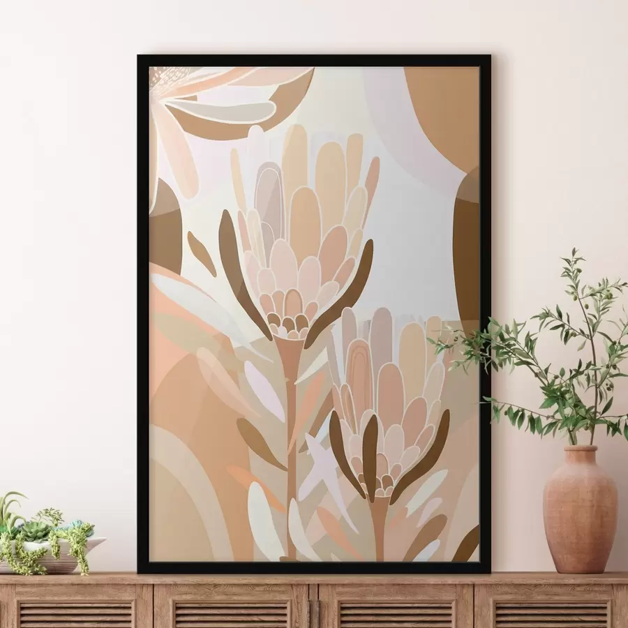 fotószőnyeg Absztrakt virágok f46991