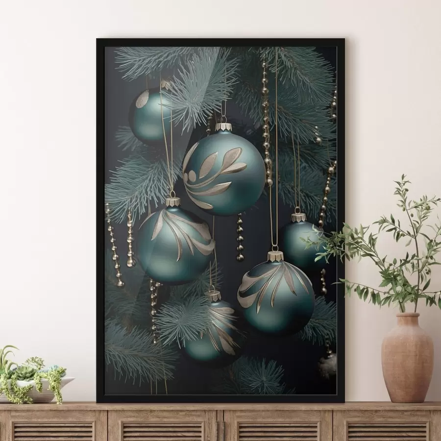 fotószőnyeg Újévi díszek a fán f46979