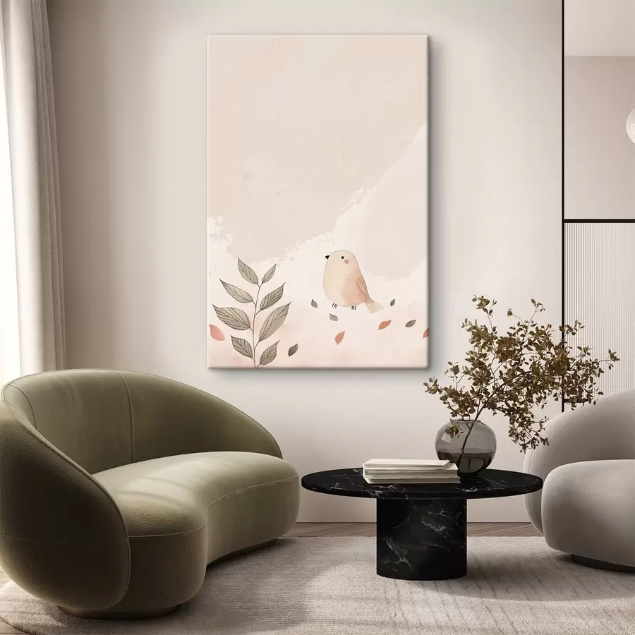 fotótapéta Madár és levelek s47063