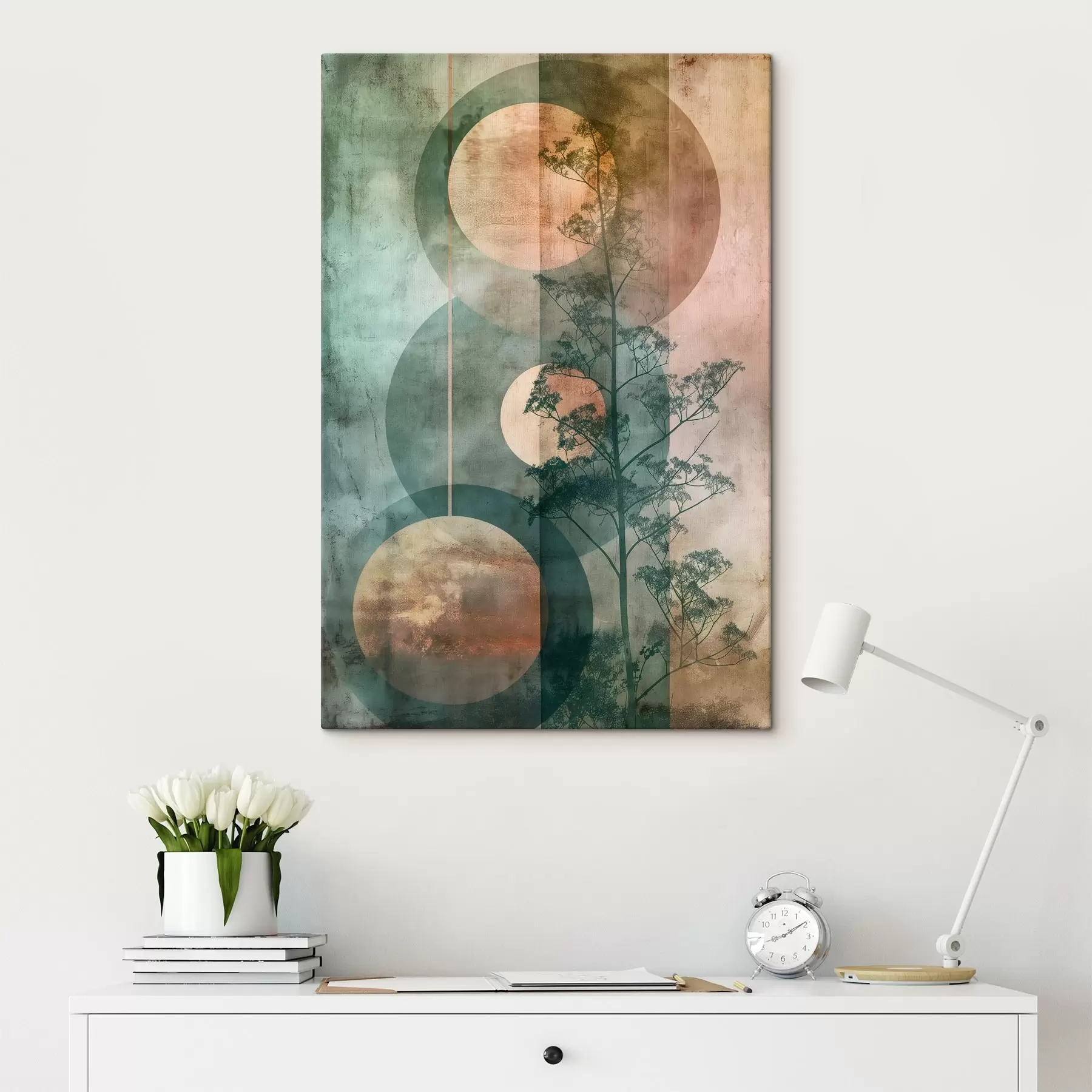 fotótapéta Absztrakció és levelek s47072