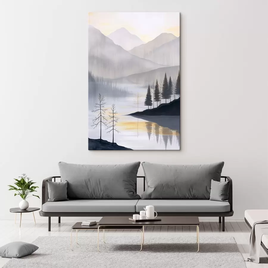 fotótapéta Erdő és hegyek s47078