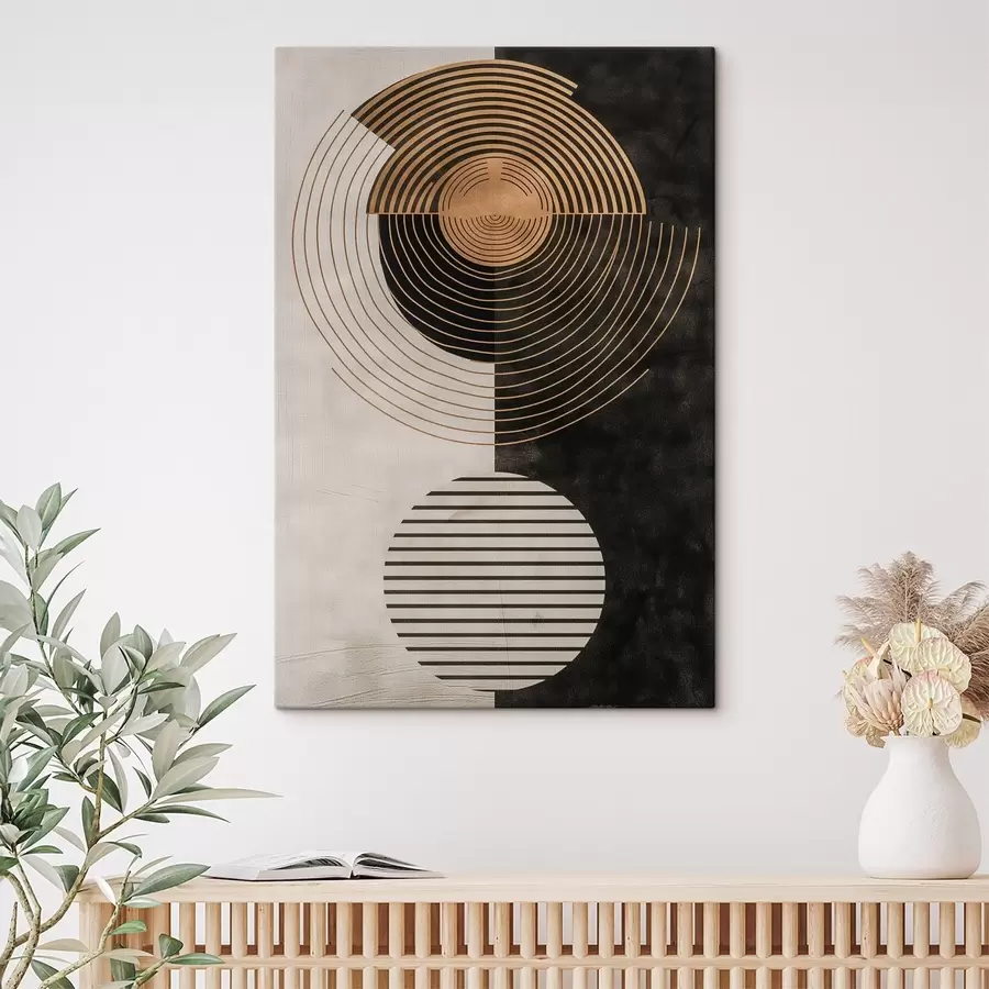 fotótapéta Körök és levelek s47080