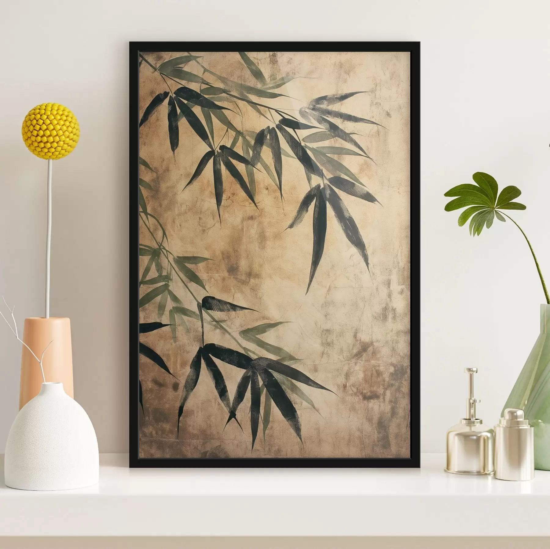 fotótapéta Bambusz levelek f47048