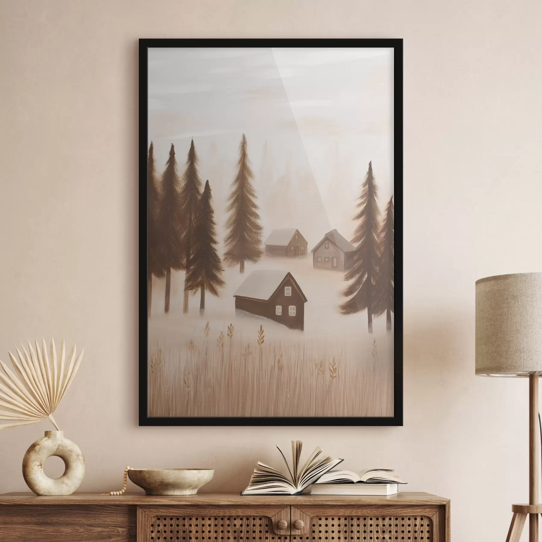 fotószőnyeg Házak az erdőben f47077