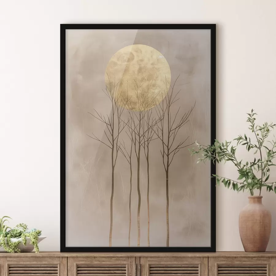 fotószőnyeg Fák és egy kör f47083