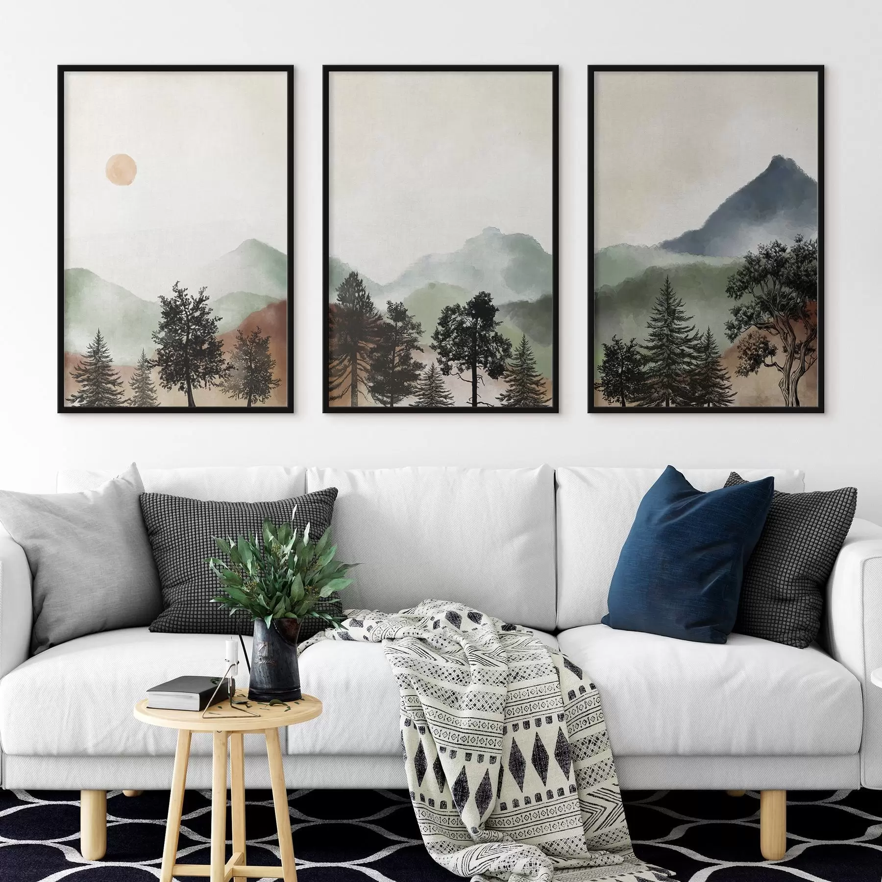 fotószőnyeg Nyugodt táj lágy színekben d00243