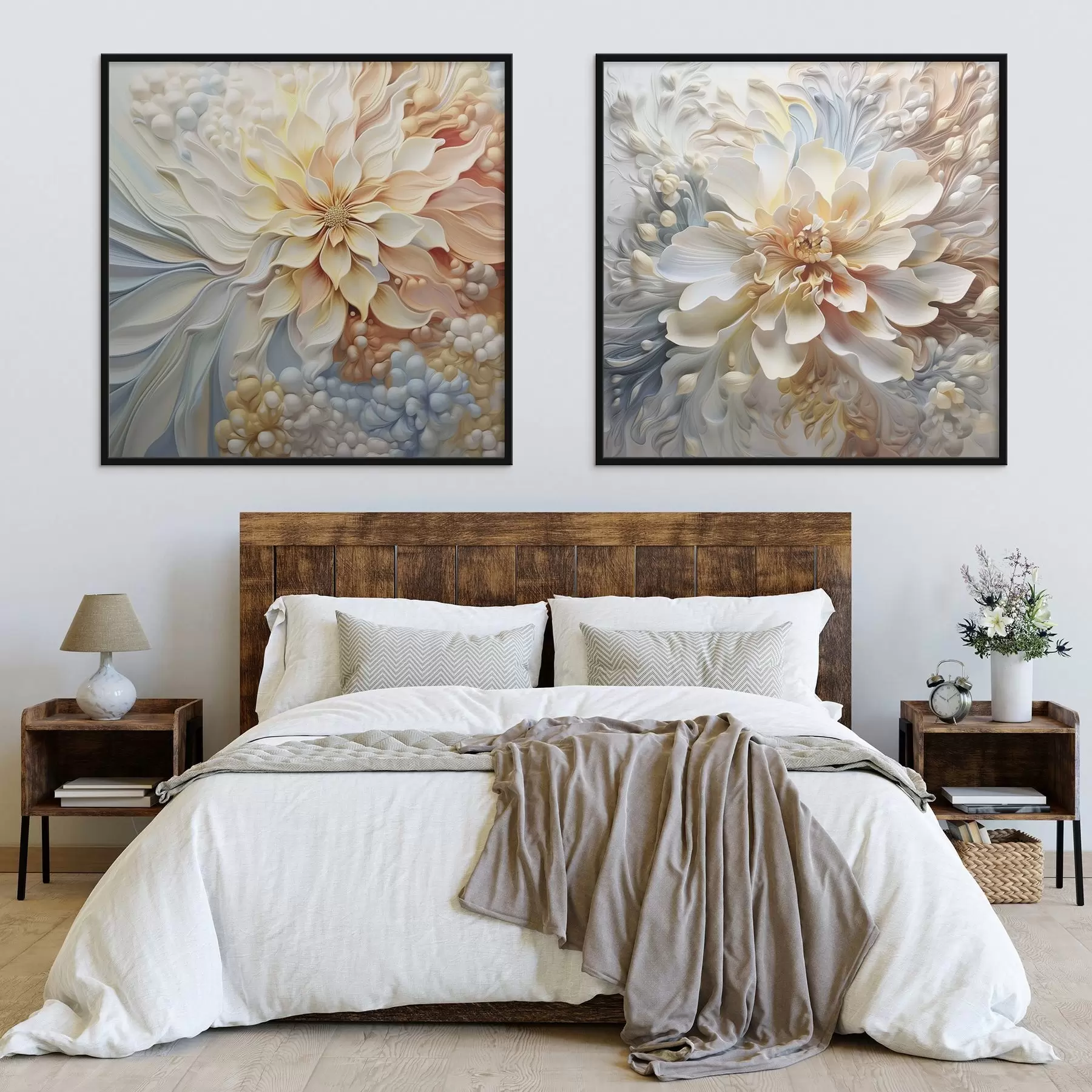 fotószőnyeg Nagy absztrakt szokatlan virágok d00380