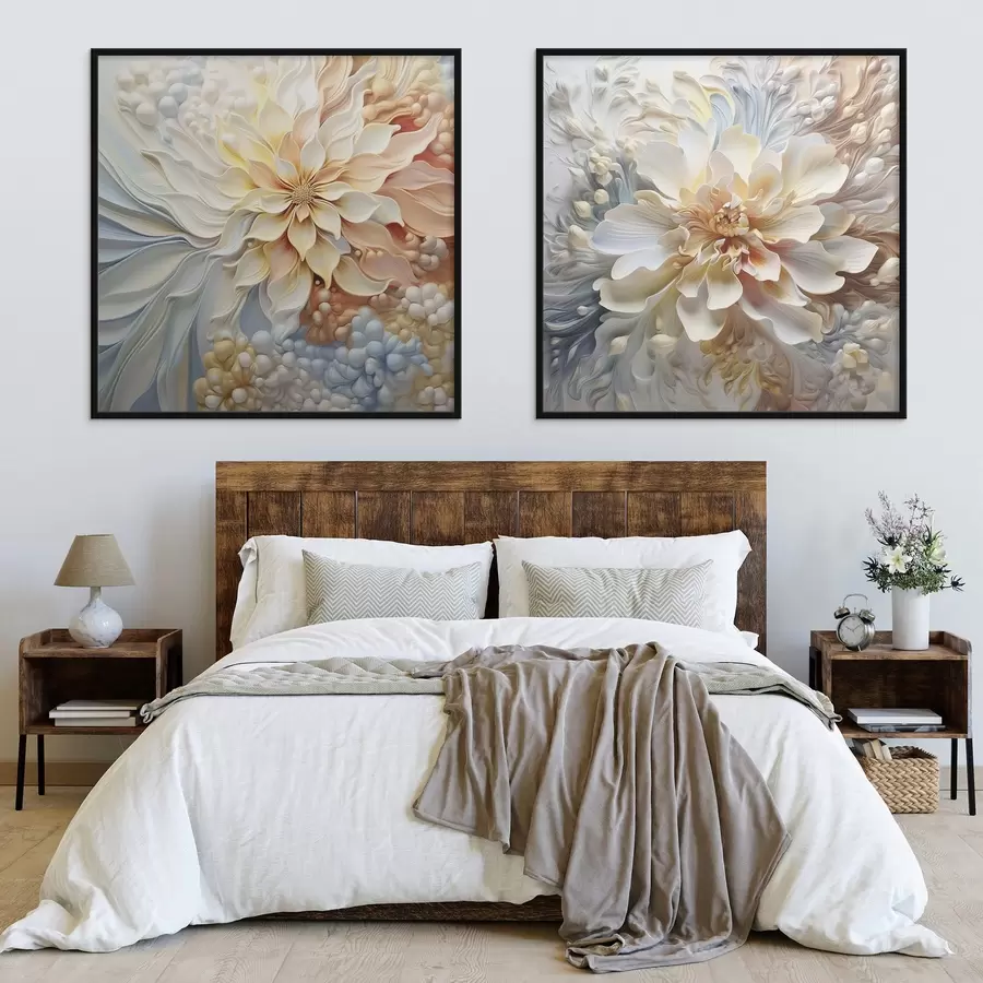 fotószőnyeg Nagy absztrakt szokatlan virágok d00380