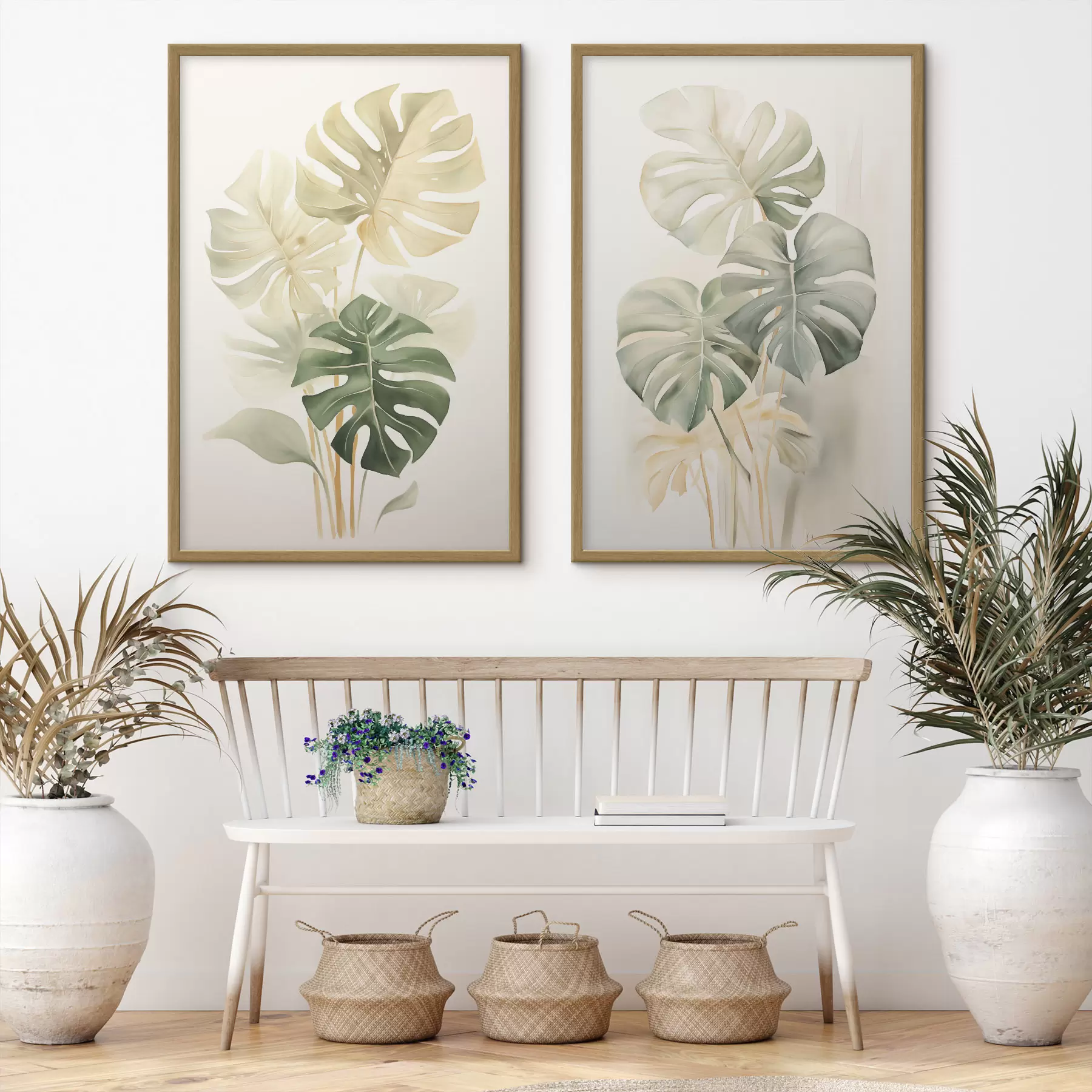 fotószőnyeg Monstera levelek, trópusi levelek d00429