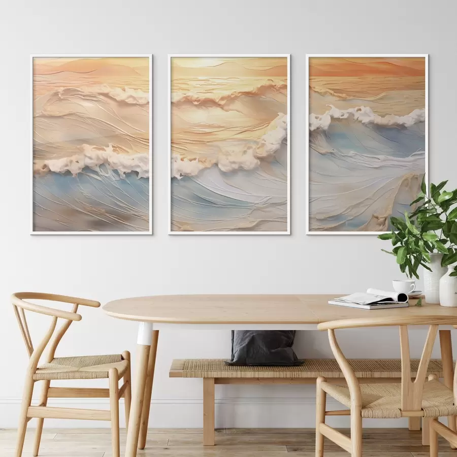 fotószőnyeg A tenger színes hullámai d00437