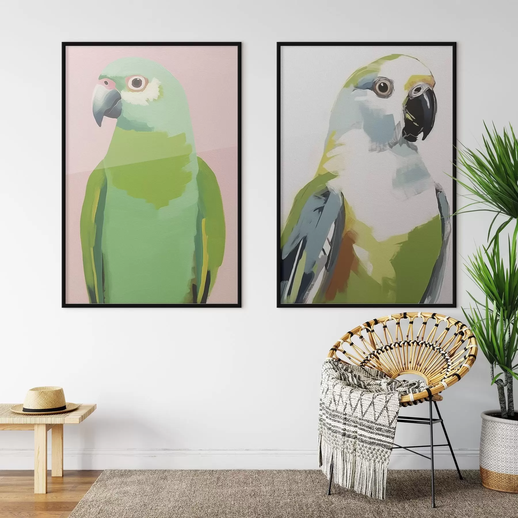 fotószőnyeg Trópusi papagájok d00441